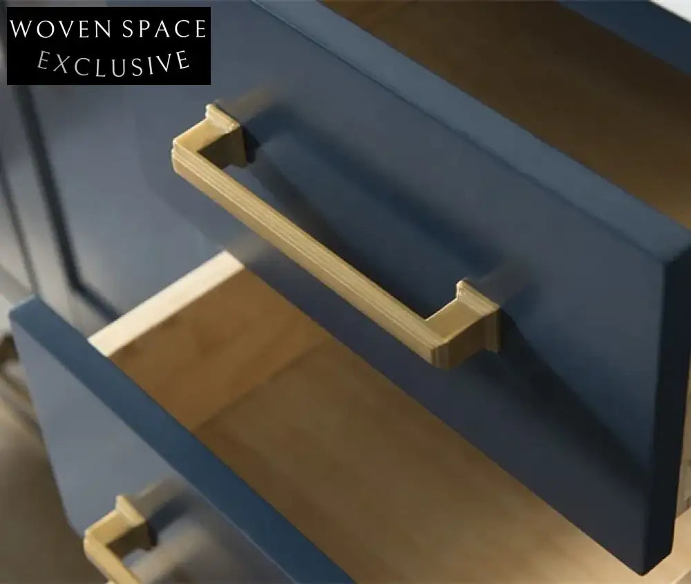 Elegant Freestanding Solid Wood Bathroom Vanity Cabinet with Integrated Makeup Mirror