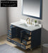 Elegant Freestanding Solid Wood Bathroom Vanity Cabinet with Integrated Makeup Mirror