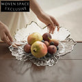Elegant French Art Style Glass Decor Display Bowl for Home Dining