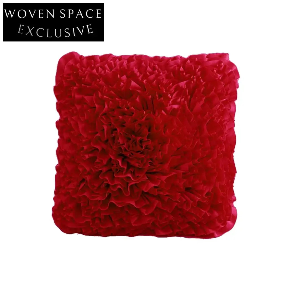 Elegant French Floral Fabric Square Living Room Sofa Accent Cushion