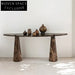 Elegant French Gold Fish Marble Top Living Room Console Table
