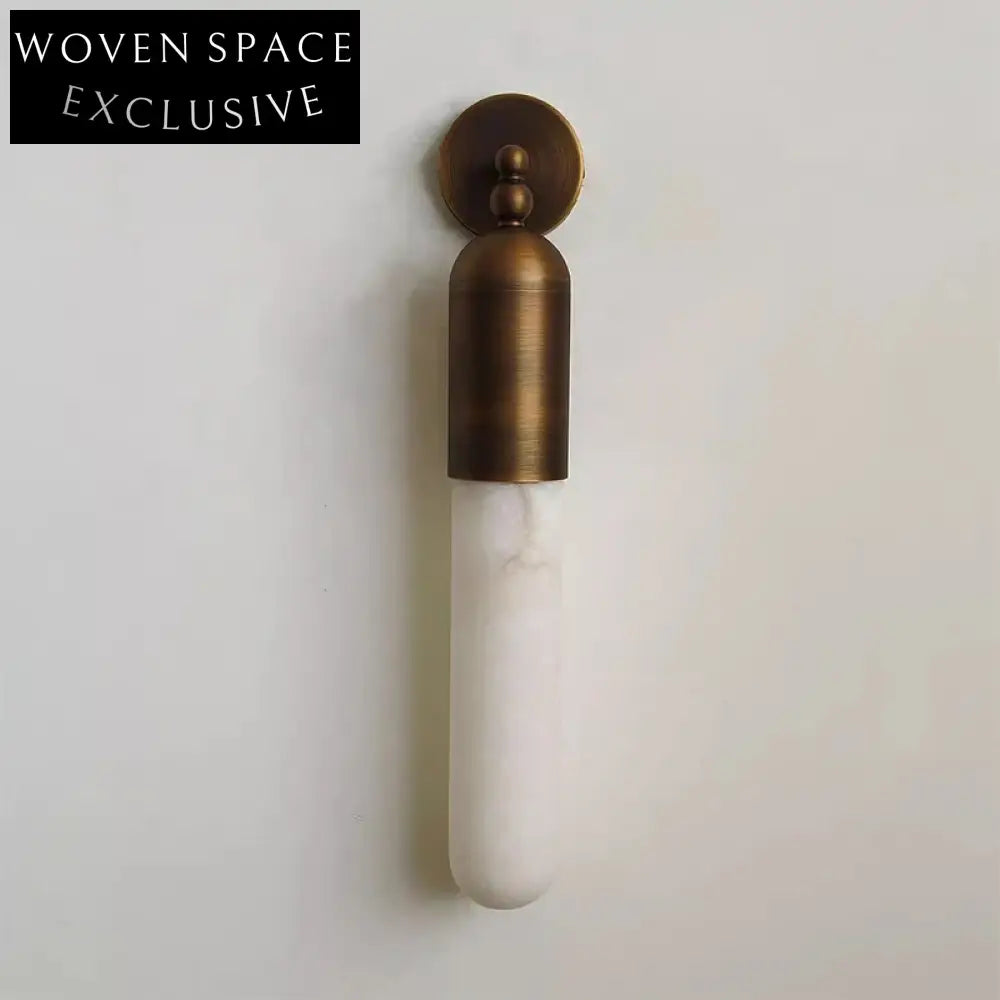 Elegant French LED Wall Lamp with Calacatta Viola Violet Marble Design