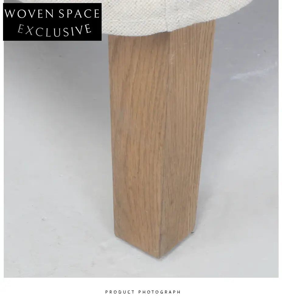 Elegant French Style Linen Dining Chair with Removable Cover, Solid Wood Frame