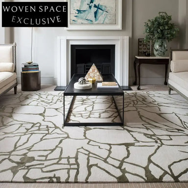 Elegant French Luxury Geometric Area Rug, Hand-Tufted Polyester Fiber Carpet