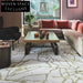 Elegant French Luxury Geometric Area Rug, Hand-Tufted Polyester Fiber Carpet