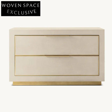 Elegant French Modern Solid Wood Nightstand with Unique Cabinet Storage