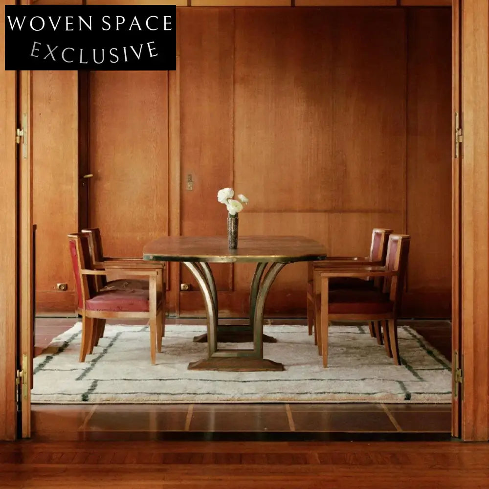 Elegant French Modern Thickened Geometric Pattern Polyester Living Room Area Rug