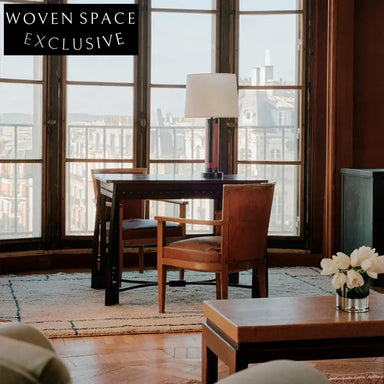 Elegant French Modern Thickened Geometric Pattern Polyester Living Room Area Rug