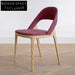 Elegant French Modern Wooden Cafe Restaurant Dining Chair with Fabric Seat