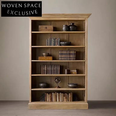 Elegant French Oak Wood Display Cabinet, Dining Room Sideboard & Bookcase