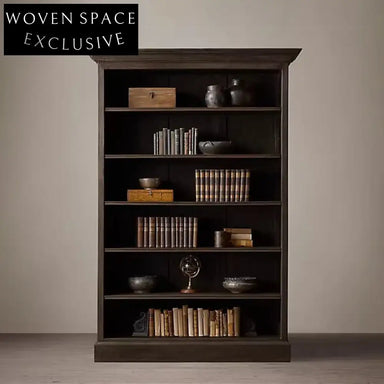 Elegant French Oak Wood Display Cabinet, Dining Room Sideboard & Bookcase