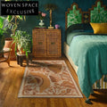 Elegant French Retro Abstract Floral Hand Tufted Polyester Area Rug for Home