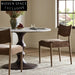 Elegant French Retro Fabric Upholstered Solid Oak Wood Dining Chair