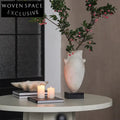 Elegant French Retro Handmade Resin Flower Vase for Console Tabletop Decor