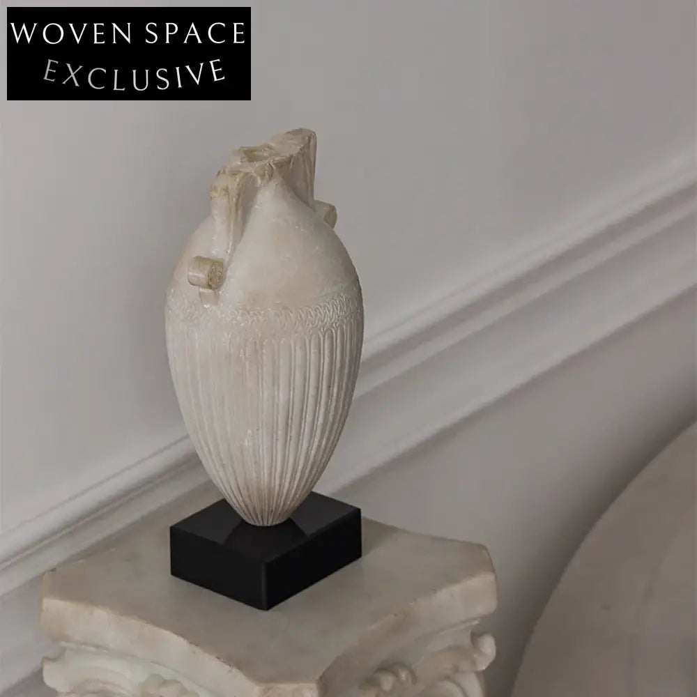 Elegant French Retro Handmade Resin Flower Vase for Console Tabletop Decor