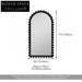 Elegant French Retro Irregular Wooden Frame Full-Length Floor Mirror