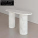Elegant French Retro Minimalist Calacatta Viola Marble Entrance Console Table