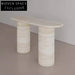 Elegant French Retro Minimalist Calacatta Viola Marble Entrance Console Table