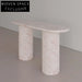 Elegant French Retro Minimalist Calacatta Viola Marble Entrance Console Table