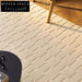Elegant French Retro Style Three-dimensional Relief Cream Polyester Area Rug