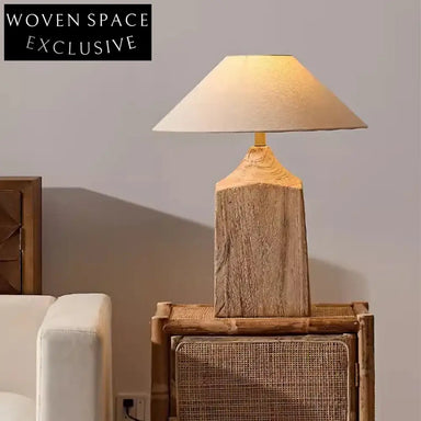 Elegant French Style Solid Wood Table and Floor Lamp for Home Decor