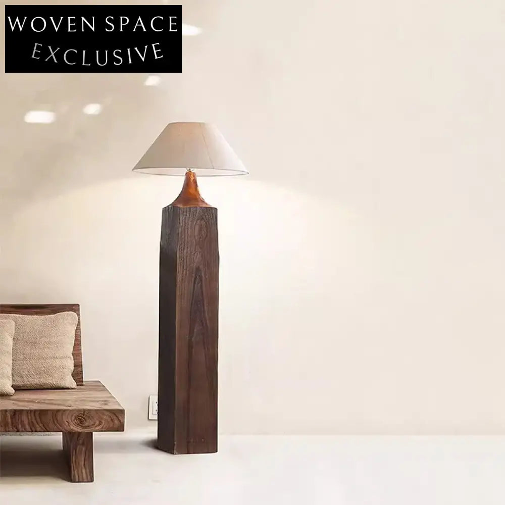 Elegant French Style Solid Wood Table and Floor Lamp for Home Decor