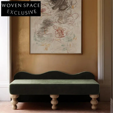 Elegant French Vintage Style Ash Wood Bedroom Storage Bench with Chenille Upholstery