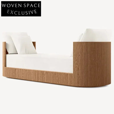 Elegant French Vintage Velvet Fabric Bed End Bench Lounge Sofa