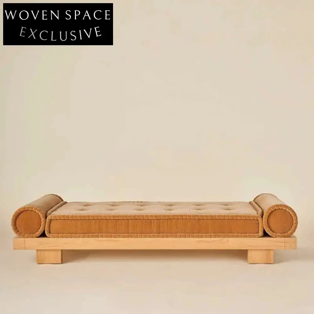 Elegant French Vintage Velvet Fabric Long Bed End Stool Bench for Bedroom