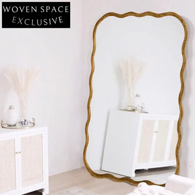 Elegant Full-Length Floor Standing Or Wall Mountable Decorative Mirror