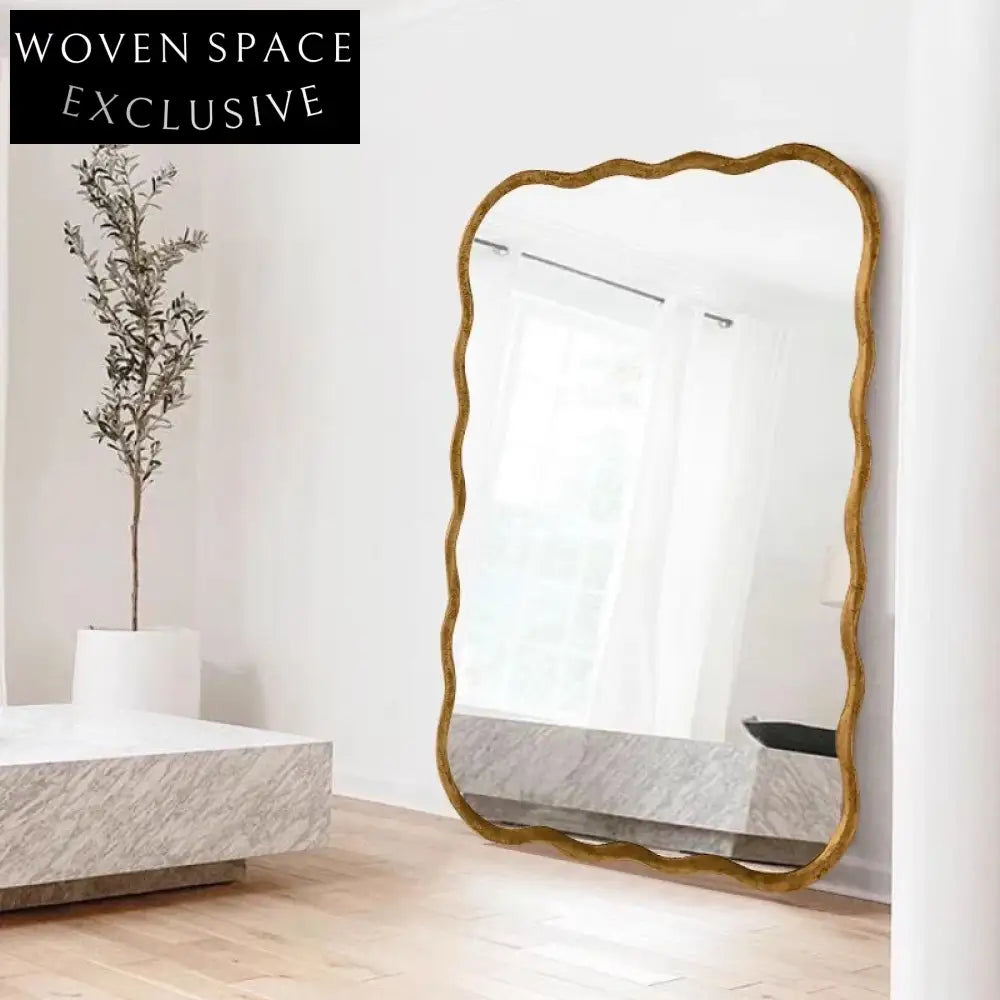 Elegant Full-Length Floor Standing Or Wall Mountable Decorative Mirror