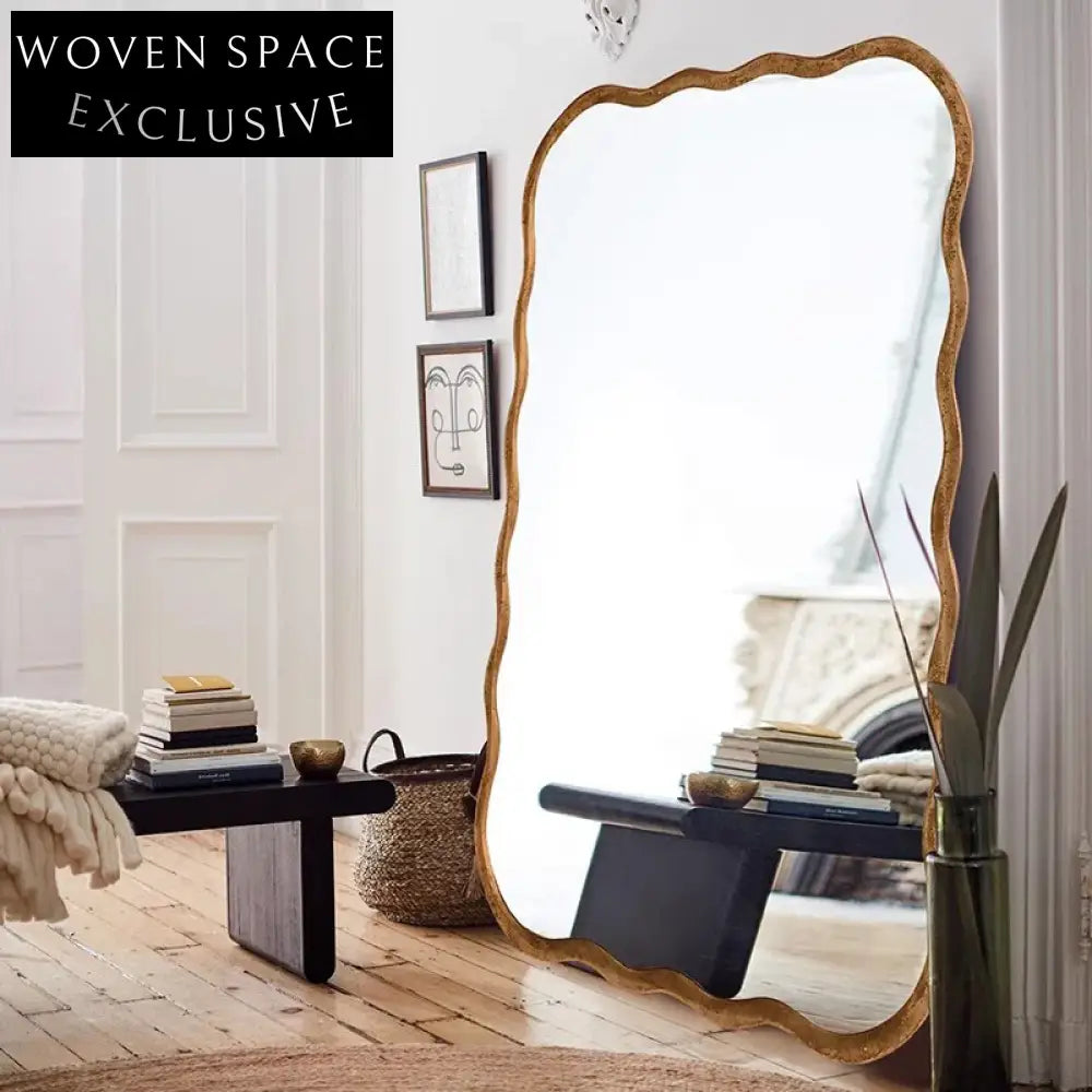Elegant Full-Length Floor Standing Or Wall Mountable Decorative Mirror