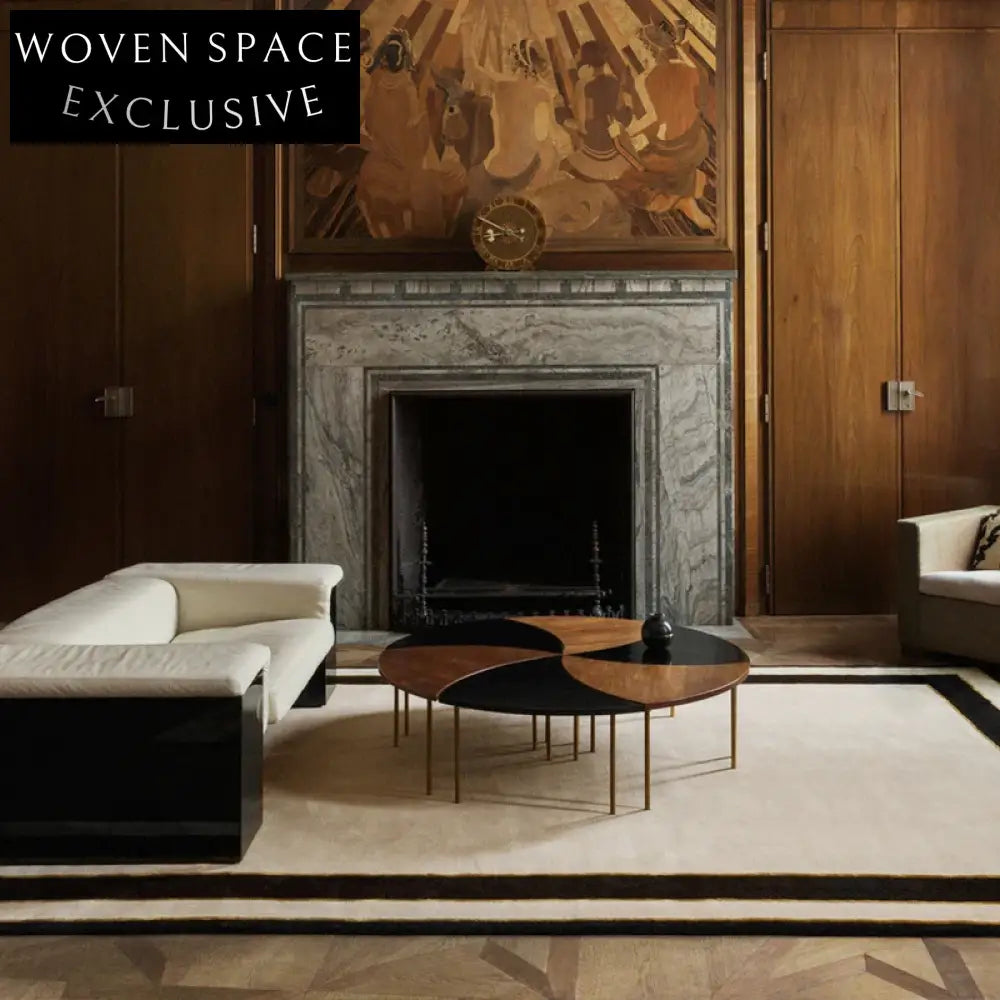 Elegant Geometric Polyester Area Rug for Chic Living Room Bedroom Decor