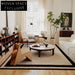 Elegant Geometric Polyester Area Rug for Chic Living Room Bedroom Decor