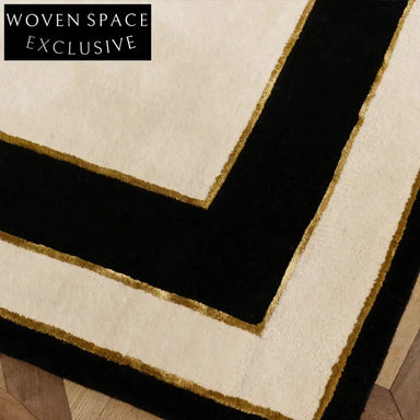 Elegant Geometric Polyester Area Rug for Chic Living Room Bedroom Decor