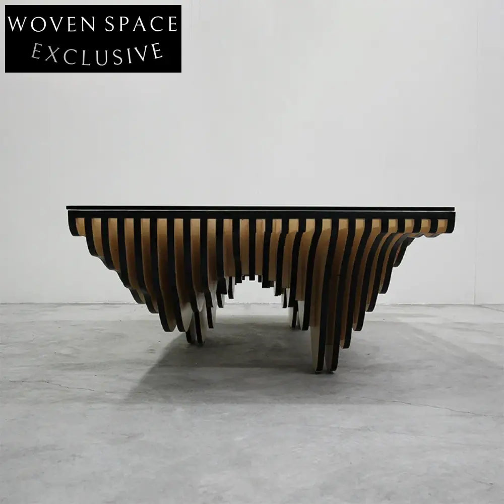 Elegant Glass Coffee Table with Solid Wood Frame for Living Rooms