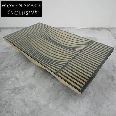 Elegant Glass Coffee Table with Solid Wood Frame for Living Rooms