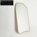 Elegant Gold Frame Full-Length Floor Mirror for Modern Dressing Room Decor