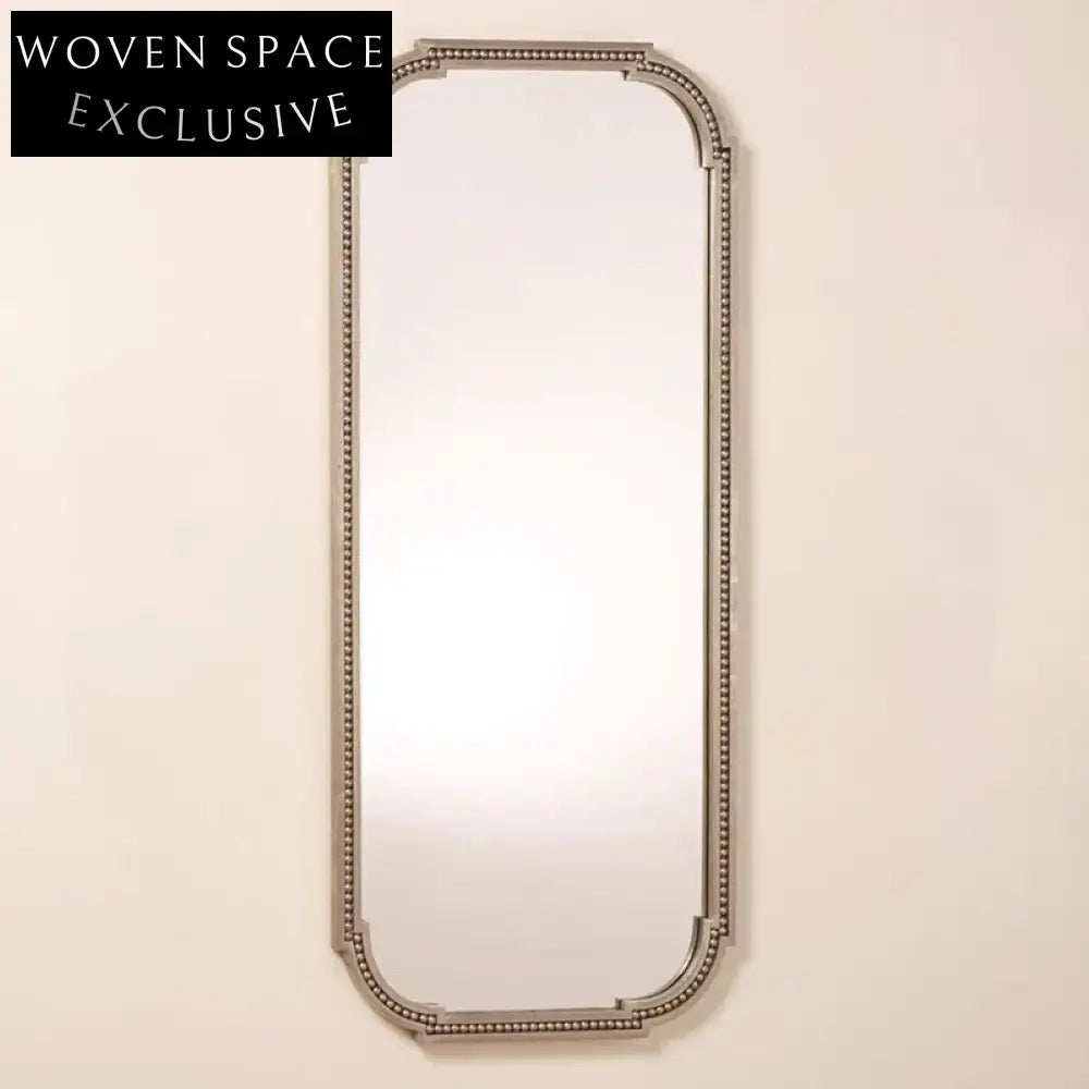 Elegant Gold Full-Length Floor Standing Dressing Room Mirror