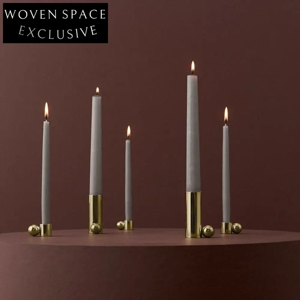 Elegant Gold Metal Candlestick Holder for Chic Modern Dining Table Decor