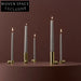 Elegant Gold Metal Candlestick Holder for Chic Modern Dining Table Decor