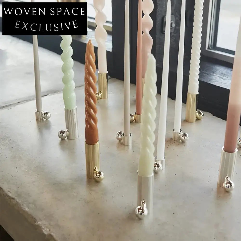 Elegant Gold Metal Candlestick Holder for Chic Modern Dining Table Decor