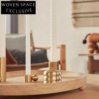 Elegant Gold Metal Candlestick Holder for Chic Modern Dining Table Decor