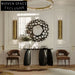 Elegant Gold Metal Console Table for Modern Living Room Entryway Decor