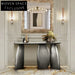 Elegant Gold Metal Console Table for Modern Living Room Entryway Decor