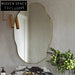 Elegant Gold Metal Irregular Wall Mirror for Modern Home Decor and Salon Art