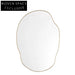 Elegant Gold Metal Irregular Wall Mirror for Modern Home Decor and Salon Art