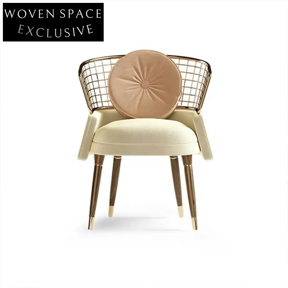 Elegant Gold Metal Yellow Velvet High Back Bar Height Stool