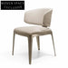 Elegant Gold Stainless Steel Frame Leather Upholstered Modern Dining Chair