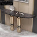 Elegant Gold Stainless Steel Frame Marble Top Hallway Living Room Console Table